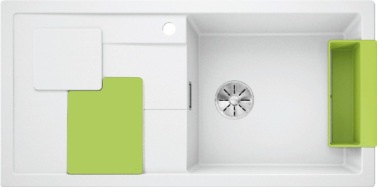 Мойка Blanco SITY XL 6 S SILGRANIT PuraDur белый-киви