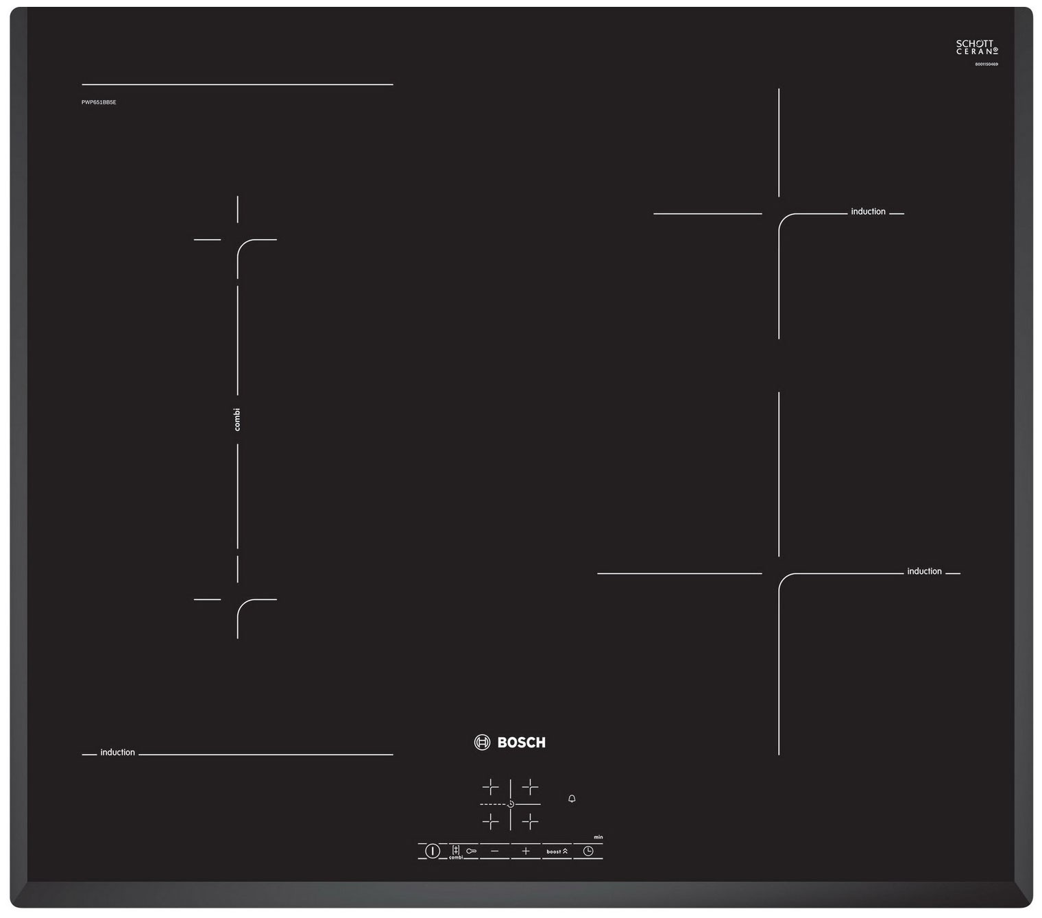 Варочная поверхность Bosch PWP651BB5E