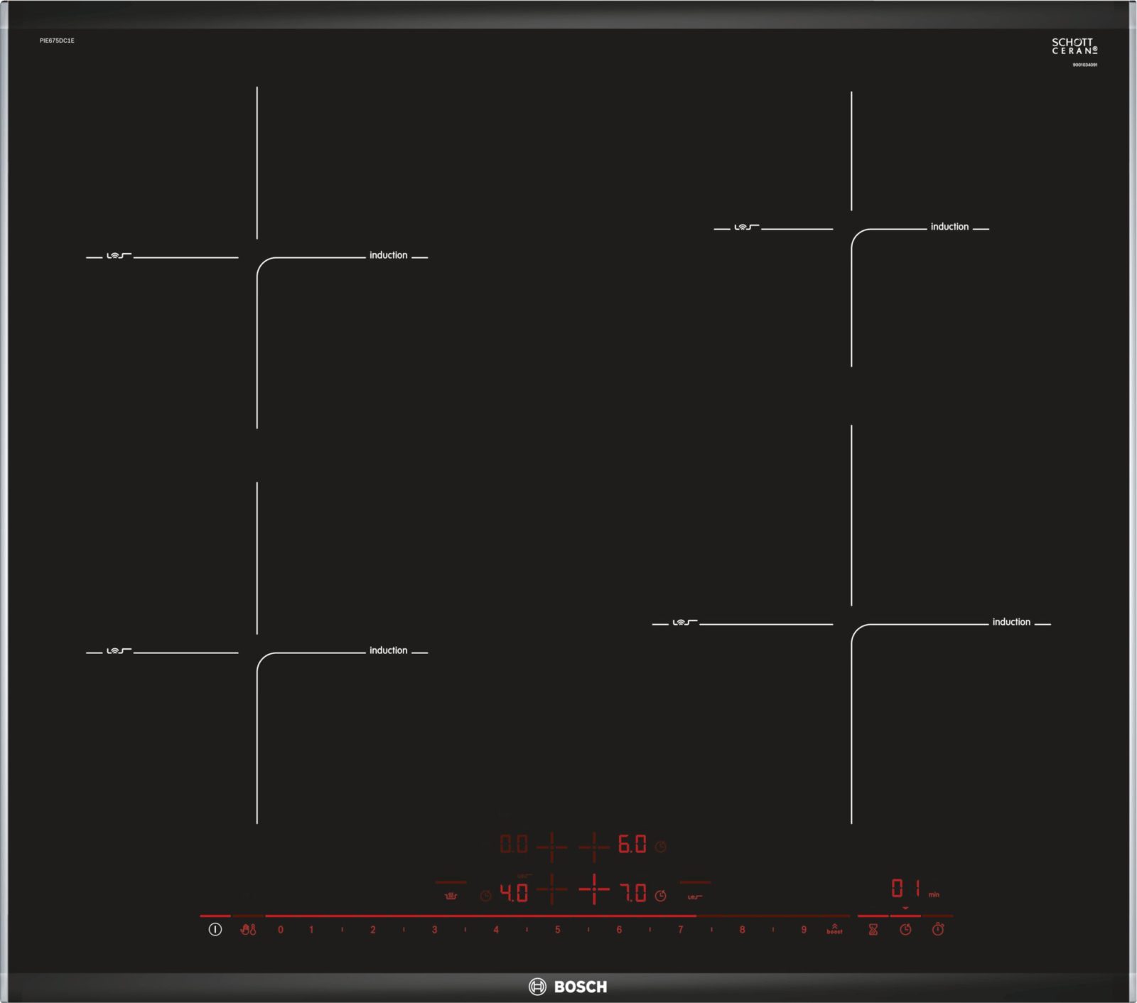 Варочная поверхность Bosch PIE 675 DC1E